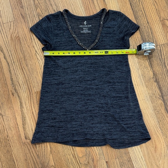 Juicy Couture Charcoal Short Sleeve Top - Picture 3 of 5
